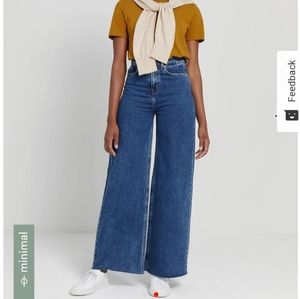 Frank and Oak Wide Leg Jeans